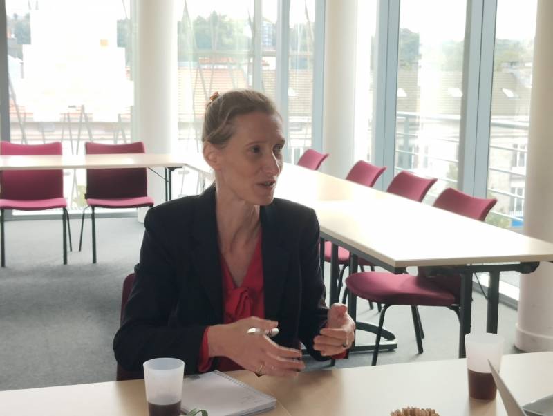 Maud Gatel, la secrétaire générale du MoDem et députée de la 11e circonscription de Paris
