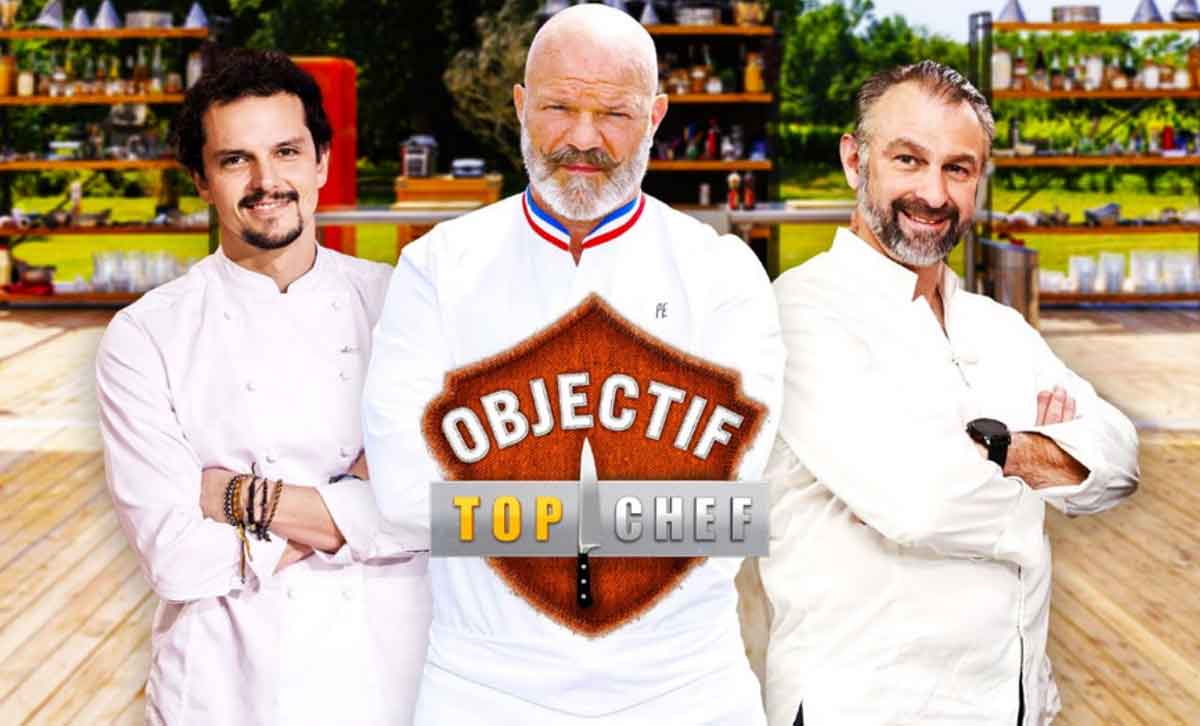 Objectif Top chef avec Philippe Etchebest, Yoann Conte et Juan Arbelaez saison 9 © Marie ETCHEGOYEN/Sacha HERON/Patrick ROBERT/M6