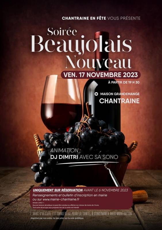 affiche beaujolais nouveau