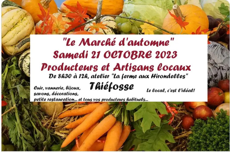 marché d'automne ferme hirondelles