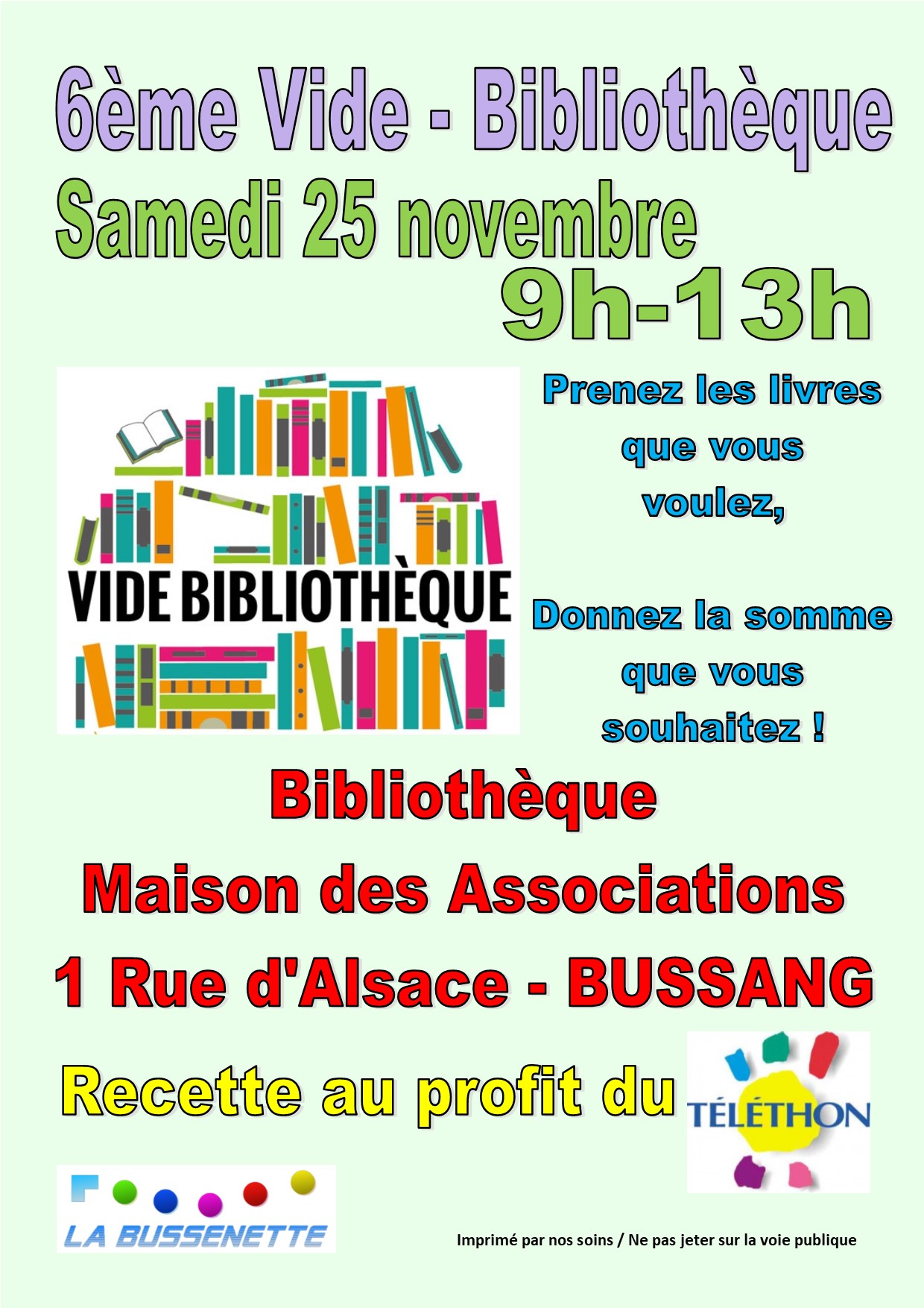 Affiche vide bibli 2023