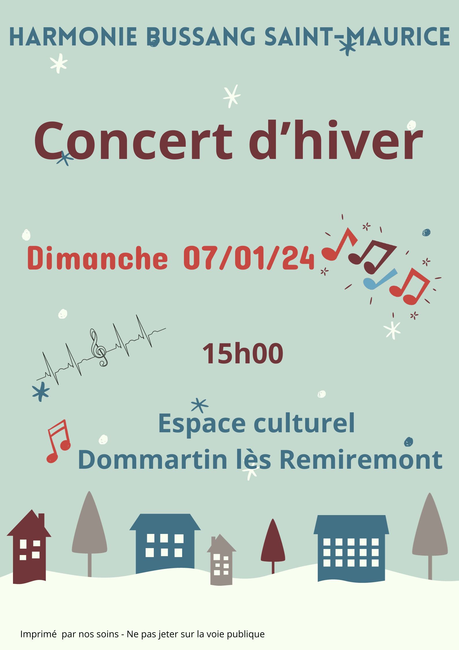 Affiche Concert d’hiver