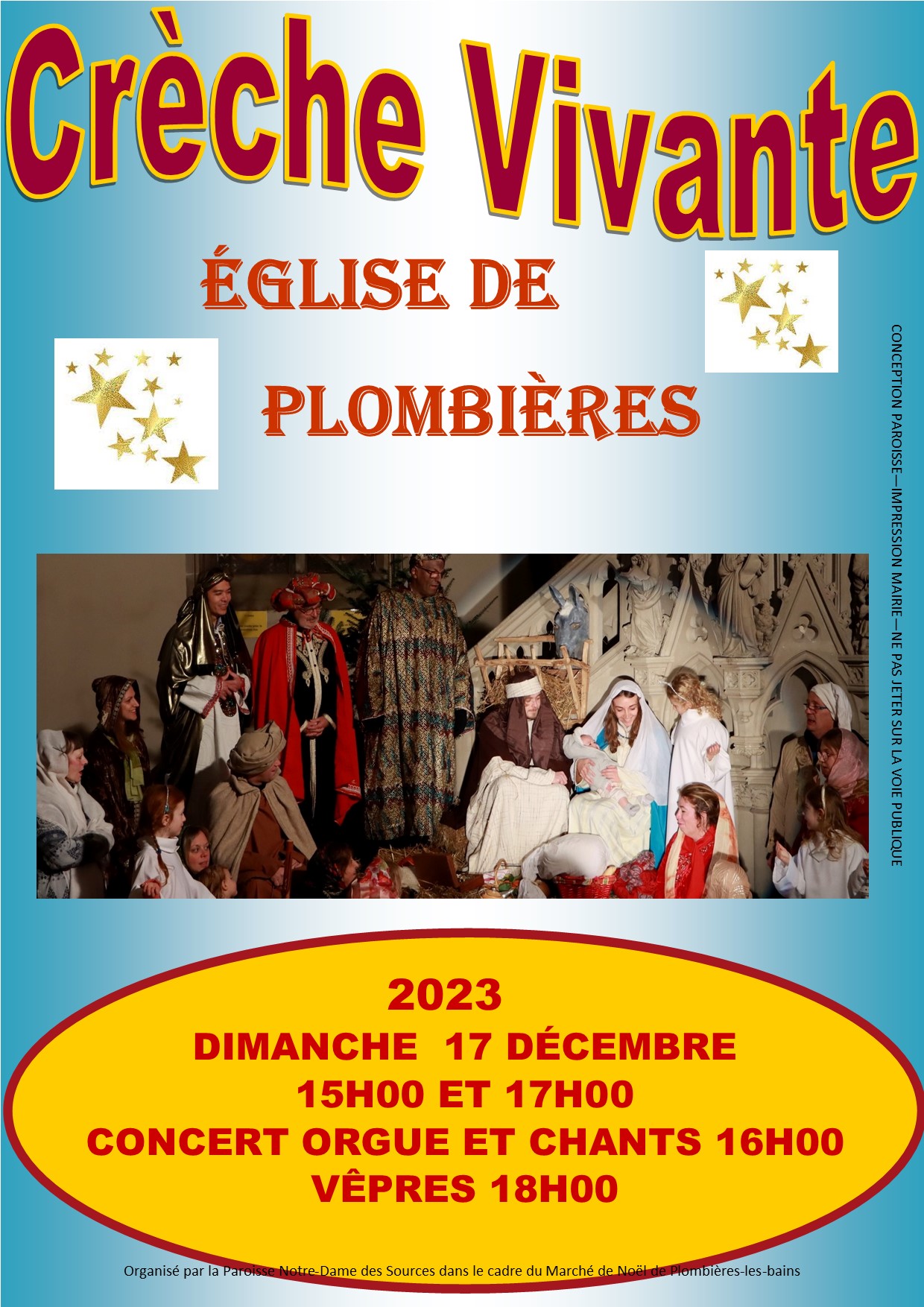 Affiche creche vivante 2023