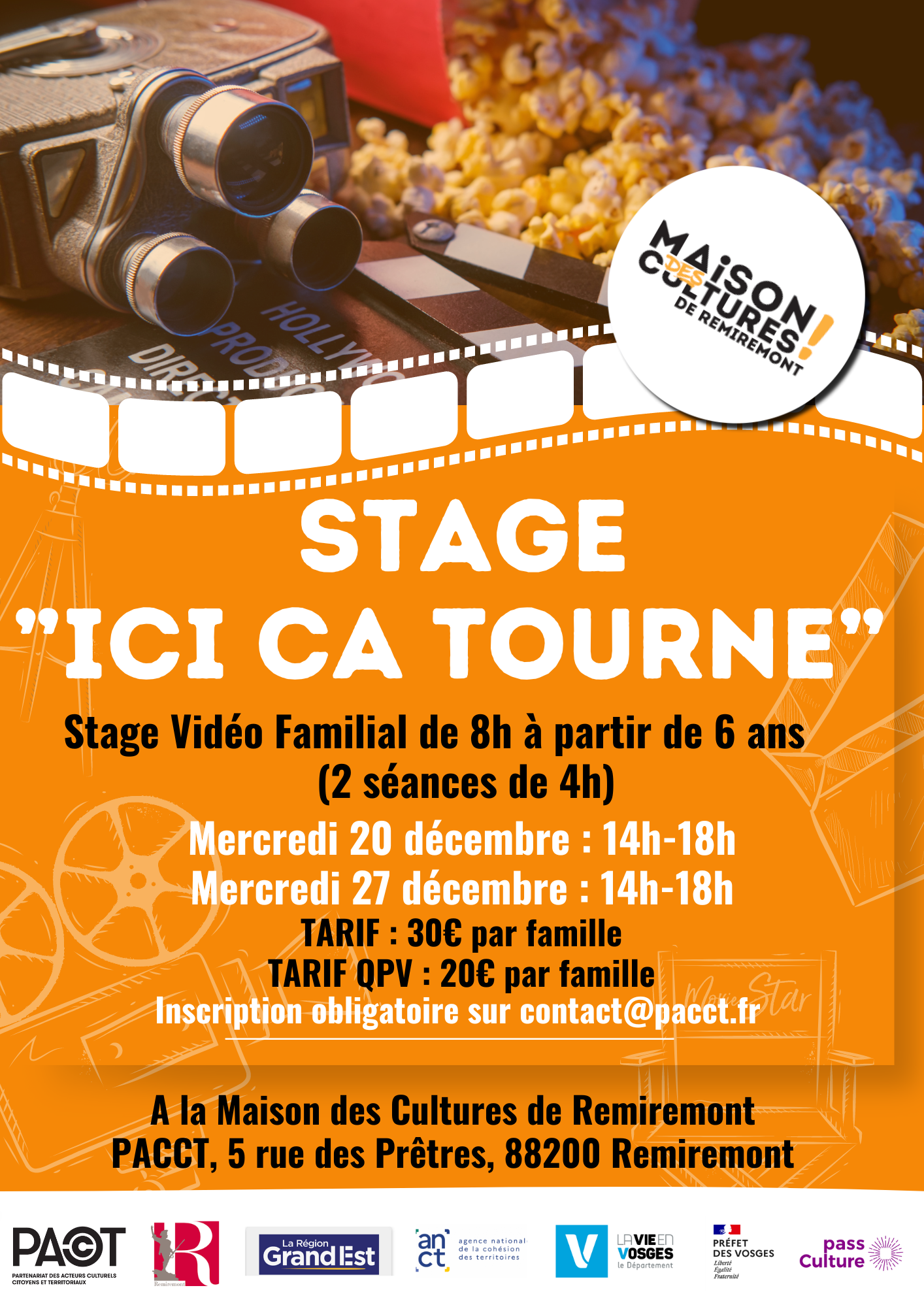 affiche ici ça tourne - 20 & 27 12 2023