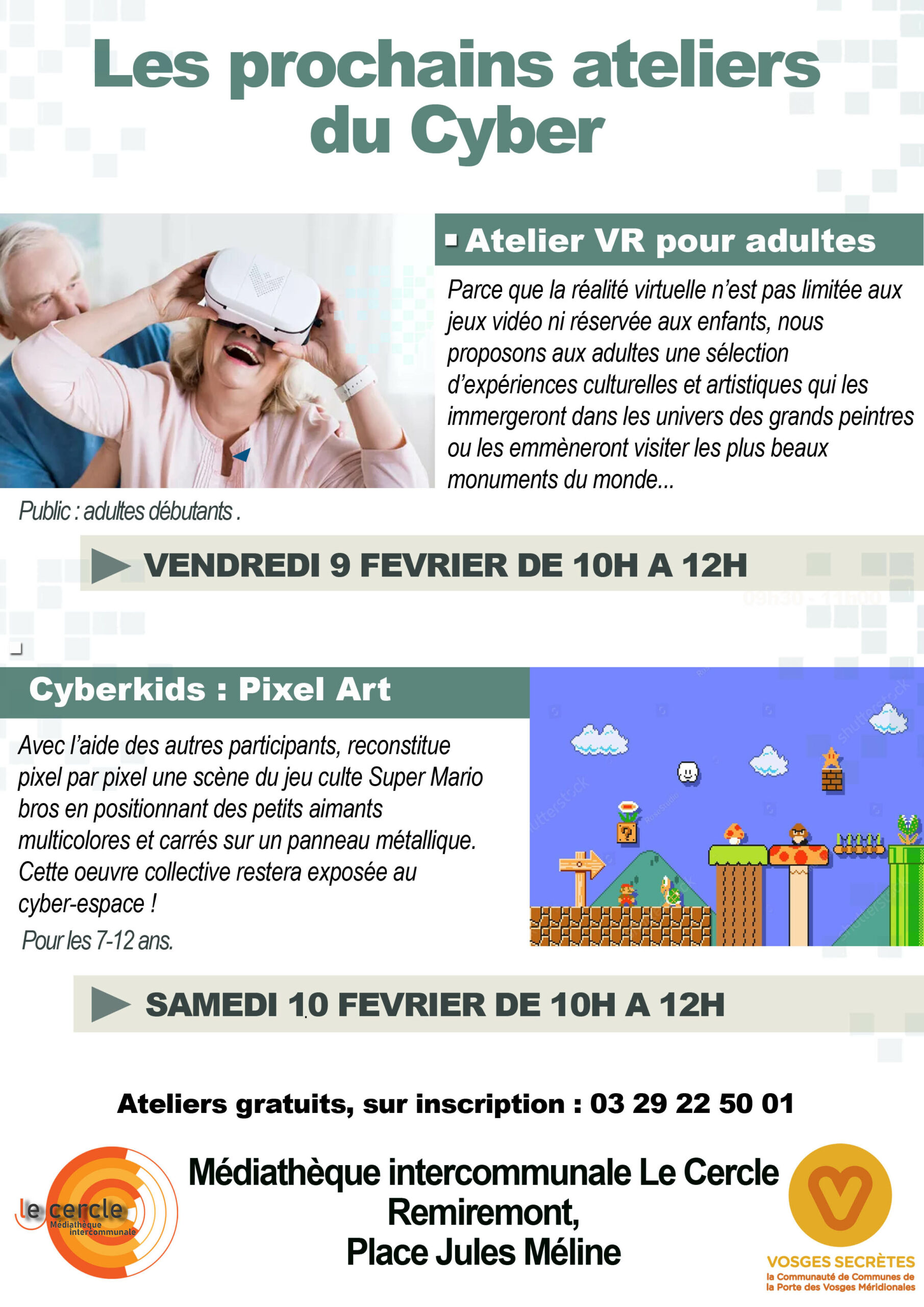 Affiche Ateliers du Cyber - Févier 2024